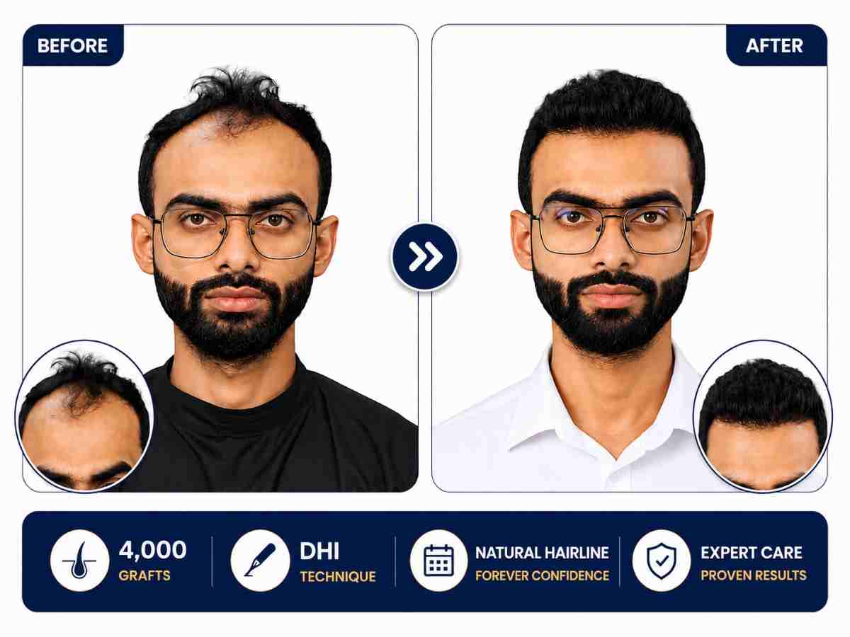 Hair Transplant Before & After Results in Bangladesh