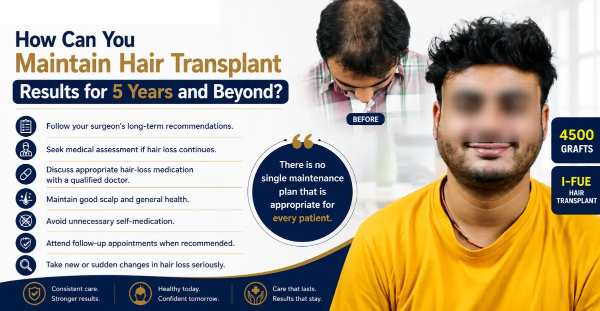 How Can You Maintain Hair Transplant Results for 5 Years